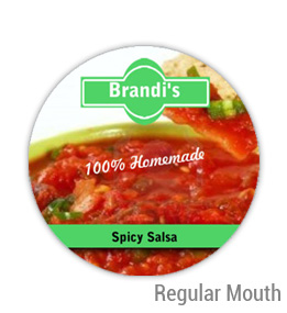 Spicy Salsa Regular Mouth Ball Jar Topper Insert