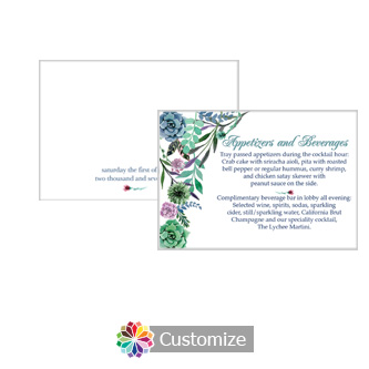 Floral Spring Meadow 5 x 3.5 Details Enclosure Card