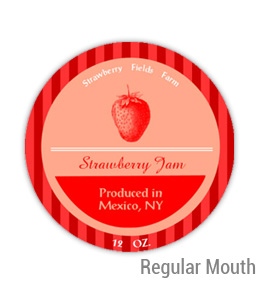 Strawberry Fields Regular Mouth Ball Jar Topper Insert