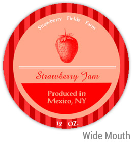 Strawberry Fields Wide Mouth Ball Jar Topper Insert