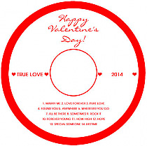 Valentine Mini Hearts CD/DVD labels
