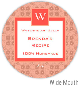 Watermelon Jelly Wide Mouth Ball Jar Topper Insert