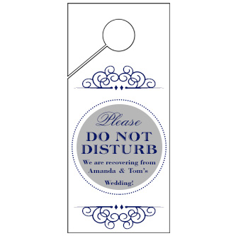 White Decor Wedding Door Hanger 4x9