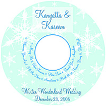 Winter Wonderland CD Wedding Labels