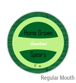 Zucchini Regular Mouth Ball Jar Topper Insert