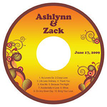 wedding cd dvd labels
