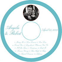 Memorable CD Wedding Labels
