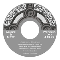 Medieval CD Wedding Labels