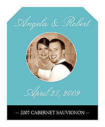 Memorable Wine Wedding Label