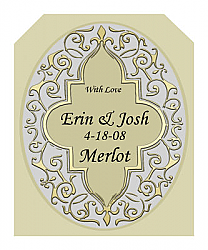 Romanticism Wine Wedding Labels