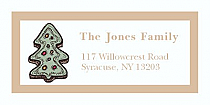 Christmas Tree Cookies Address Labels 2" x .875"