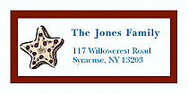 Star Christmas Address Labels 2" x .875"