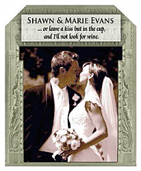 Carving Wine Wedding Labels