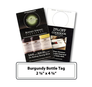 burgundy wine bottle tags