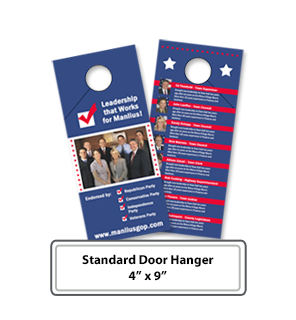 Standart door hangers printing