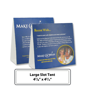 Customizable Large Slot Table Tents